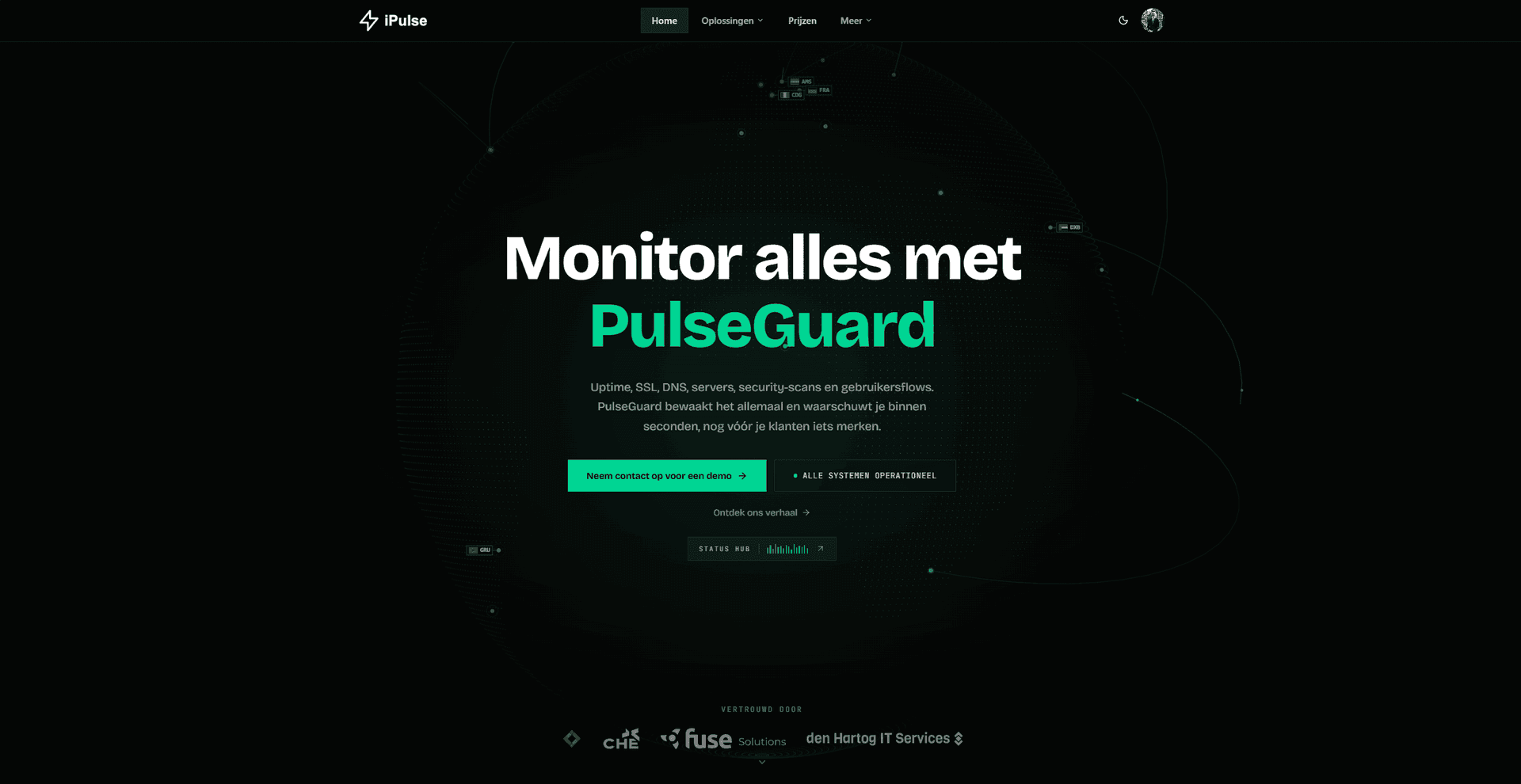 Nieuw website-design: strak, vierkant en verbonden met de wereld